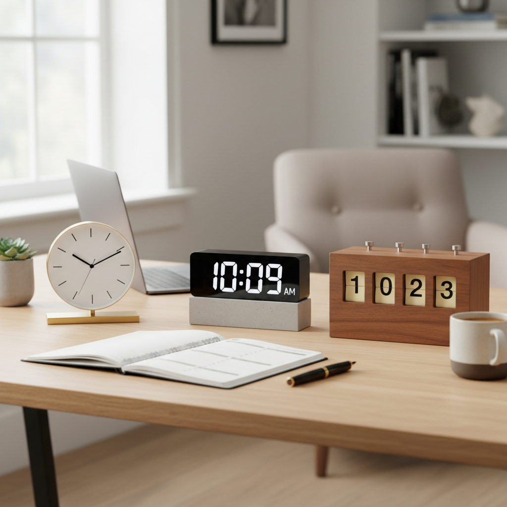 Elevate Your Home Office: Choosing the Best Desk Clock