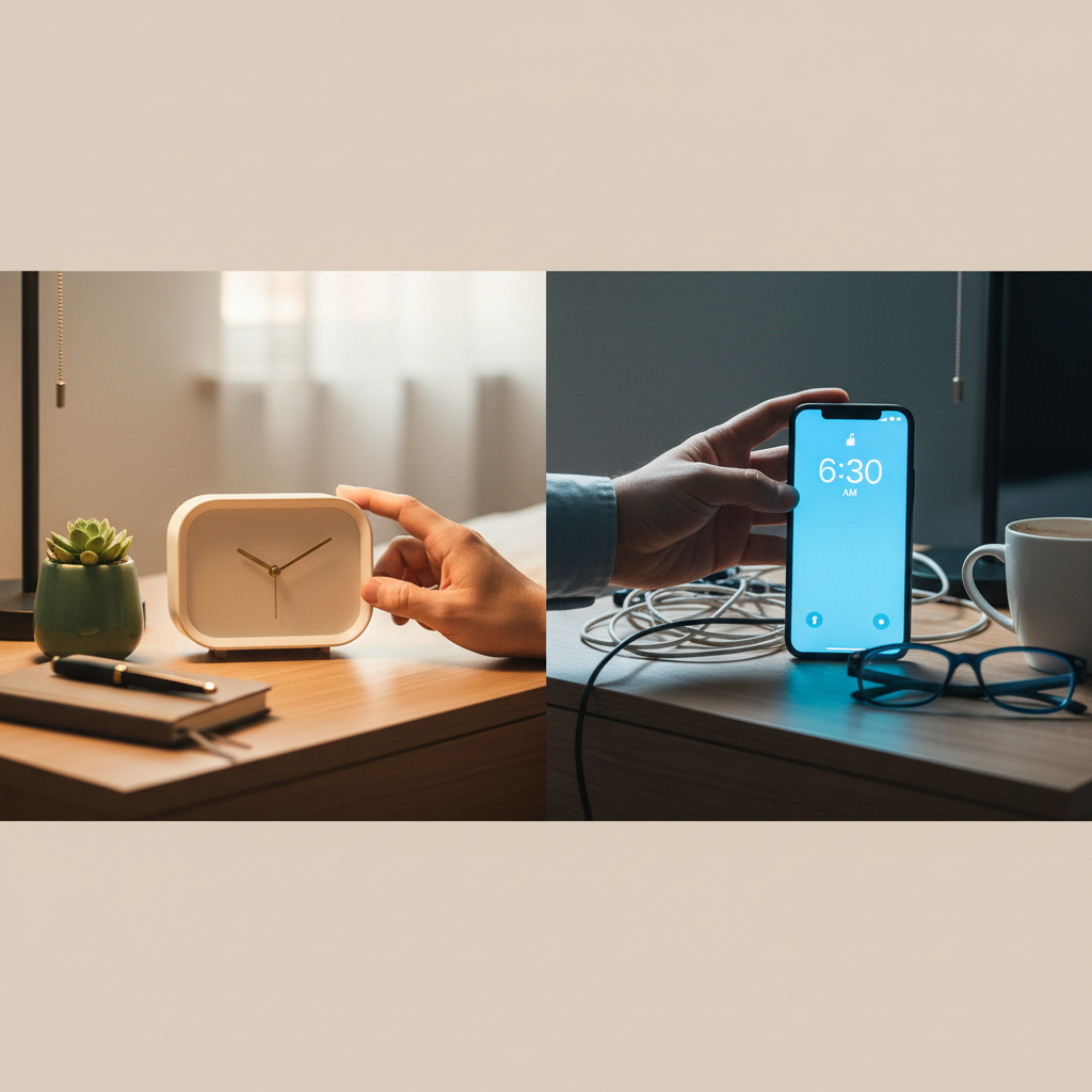 Desk Clock vs Phone Alarm: What Is Really Best for Your Sleep and Well-being?