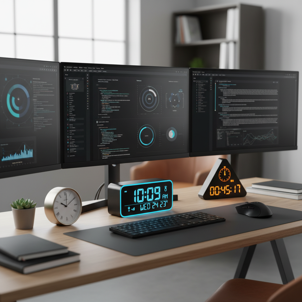 The Ultimate Guide to the Best Desk Clocks for Multiple Monitor Setups
